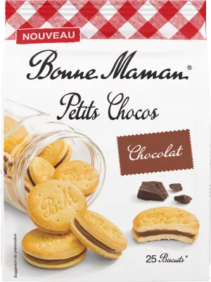 Biscuits Fourrés Chocolat Petits Chocos 250g - BONNE MAMAN