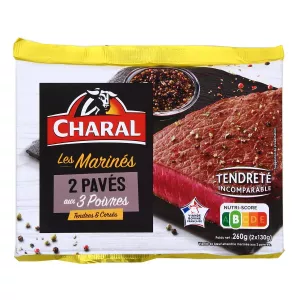 Gemarineerde rundvleesbivers 3 Pepers 130G - 260g -charal