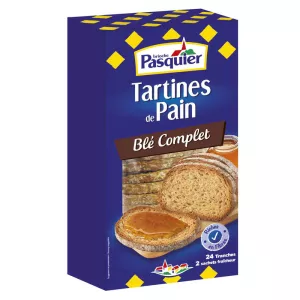 Tartines de Pain Blé Complet 240G  - Pasquier