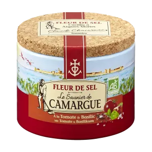 Flor of Salt Tomate & Basil Organic 125g - Le saunier de camargue