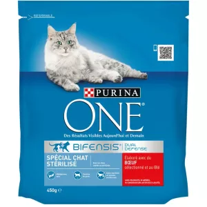 Croquettes pour chat stérilisé/bœuf 450g - PURINA ONE