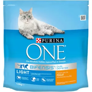 Croquettes pour chat Light/poulet 1.5kg - PURINA ONE