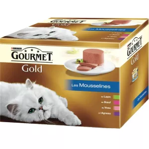 Pâtée pour chats Gold Les Mousselines 24x85 g - PURINA GOURMET