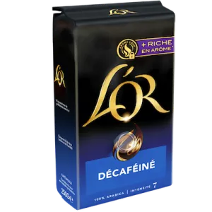 Café moulu décaféiné 250g - L'OR