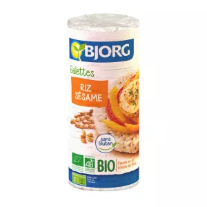 Galettes de riz sésame BIO 130g - BJORG