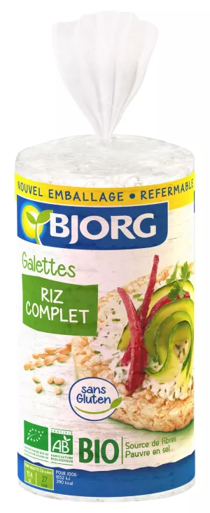 Galettes de Riz Complet Bio 130g - BJORG