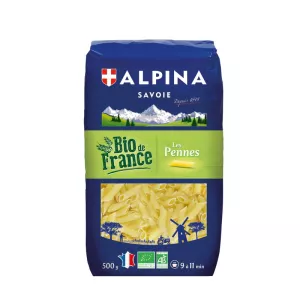 Mì ống penne hữu cơ 500g - ALPINA SAVOIE