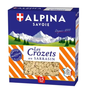 Pâtes les Crozets au Sarrasin,  400g - ALPINA SAVOIE