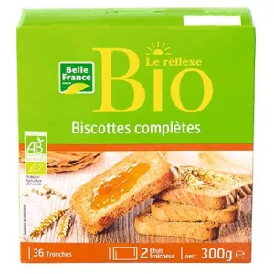 Bizcochos Integrales Ecológicos 300g - BELLE FRANCE