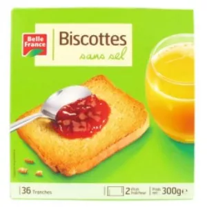 Biscottes Sans Sel 300g - BELLE FRANCE