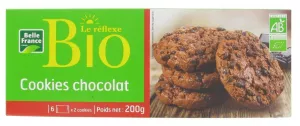 Cookie Chocolate Chocolate X 12 Reflex Organic 200G - BELLE FRANCE
