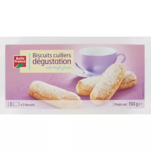 ताजा अंडा चखने वाला चम्मच बिस्कुट 150 ग्राम - BELLE FRANCE