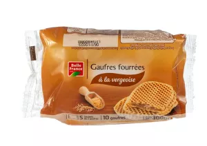 Gaufres Fourrées à La Vergeoise X 10 300g - BELLE FRANCE