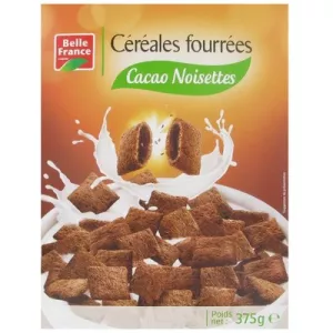 Cocoa Hazelnut Filled Cereals 375g - BELLE FRANCE