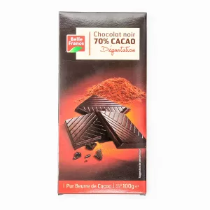 Chocolat Noir Degust 70% Cacao 100g - BELLE FRANCE