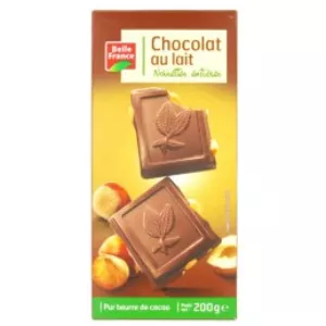 Chocolate con Leche Avellanas Enteras 200g - BELLE FRANCE