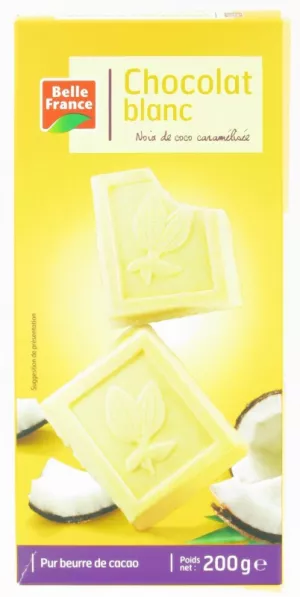 Witte Kokoschocolade 200g - BELLE FRANCE