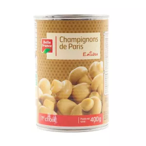 Champignons De Paris Entiers 1er Choix 400g - BELLE FRANCE