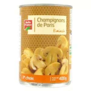 Uyoga wa Kitufe kilichokatwa 400g - BELLE FRANCE