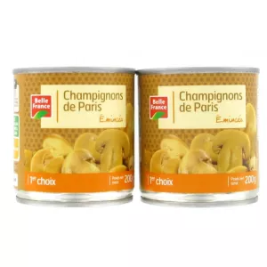 Champignons De Paris émincés 2*200g - BELLE FRANCE