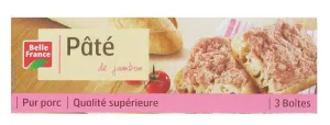 Paté De Jambon 3x78g - BELLE FRANCE