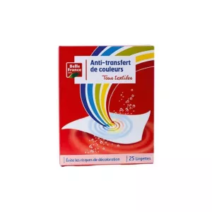 Toalhete anti-transferência de cor x 25 - BELLE FRANCE