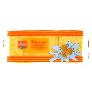 Eponge Végétale Super Absorbantes Petit Modèle X 3 - BELLE FRANCE