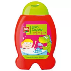 शावर और स्नान जेल स्ट्रॉबेरी खुशबू बच्चों 250 मि.ली - BELLE FRANCE