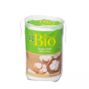 Biologische Maxi Ovale Make-up Remover Cottons X50 - BELLE FRANCE