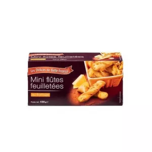 Mini Flute Di Sfoglia Al Formaggio 100g - BELLE FRANCE