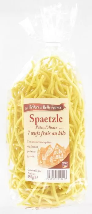Pate Alsace Spaetzle Aux œufs 250g - BELLE FRANCE