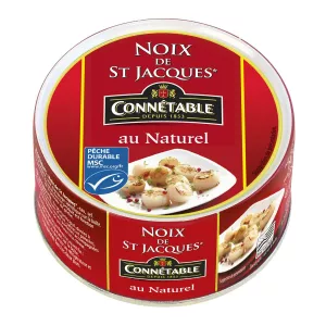 Noix de St Jacques au naturel  111g - CONNÉTABLE