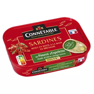 Sardines Piment D'espelette Doux 135g - Connetable