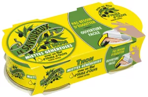 Briciole di tonno con un filo di olio d'oliva 2x65g - LE SAVOUREUX