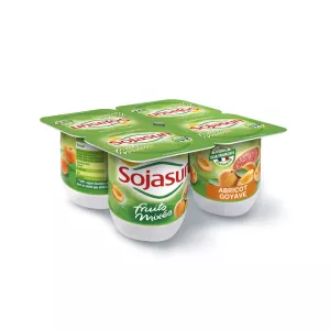 Apricot guava yogurt 4x100g - SOJASUN