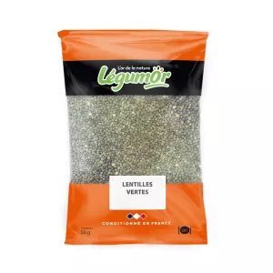 Lentilles Vertes 5kg - LÉGUMOR