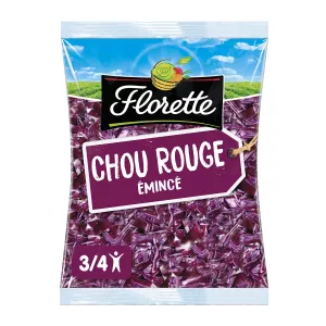 Kabichi nyekundu iliyokatwa 250g - FLORETTE