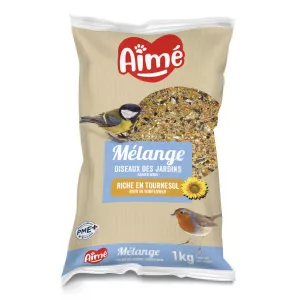 Mélange Premium 1kg De Graines Oiseaux De Nature - AimÉ