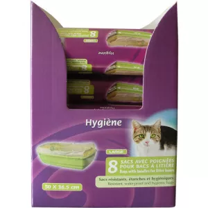 Sac à Litière Taille L Avec Poignées - Aime