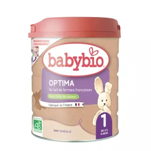 Maziwa ya maziwa ya watoto 1 umri wa miaka Optima Organic 800g - BABYBIO