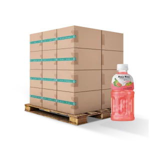 مشروب الجوافة الوردية وناتا دي كوكو 32 سنتيلتر × 24 - MOGU MOGU