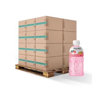 مشروب الليتشي وكريمة جوز الهند 32 سنتيلتر X24 - MOGU MOGU