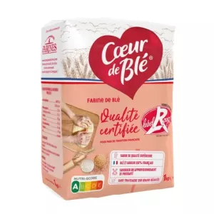 Farine de blé label rouge T65 1kg - LA CIE DES FARINES