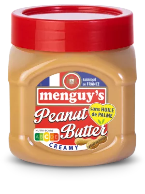 Manteiga de amendoim cremosa sem óleo de palma, 454g - MENGUY'S