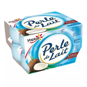 Stirred Coconut Milk Pearl Yogurt 8x125g - Yoplait