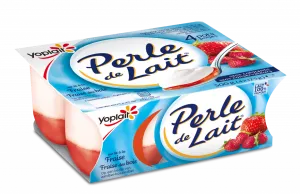 Perle De Lait Fraise 125gx4