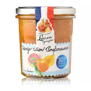 Confiture Gourmande & Légère - Orange Citron Pamplemousse 320g - LUCIEN GEORGELIN