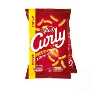 ピーナッツチップオリジナル、2x100g - CURLY