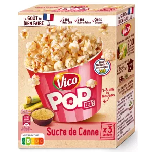 Pop Corn sucre de canne 3x80g - VICO