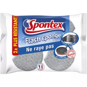Flash éponge non-rayante x2 - SPONTEX